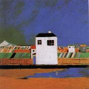 Kasimir Malevich A white house in the landscape china oil painting artist